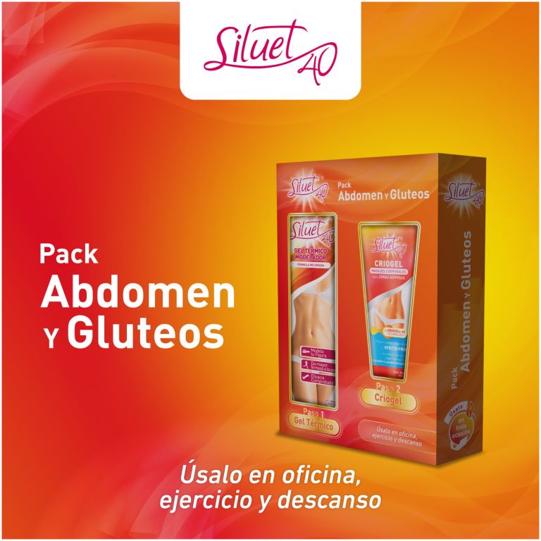 pack siluet 40 criogel 200ml + gel térmico 200ml