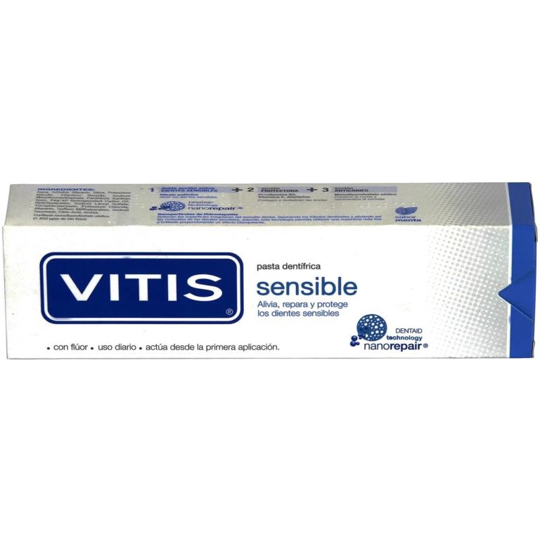 vitis pasta dental sensitive repara y protege 100 ml