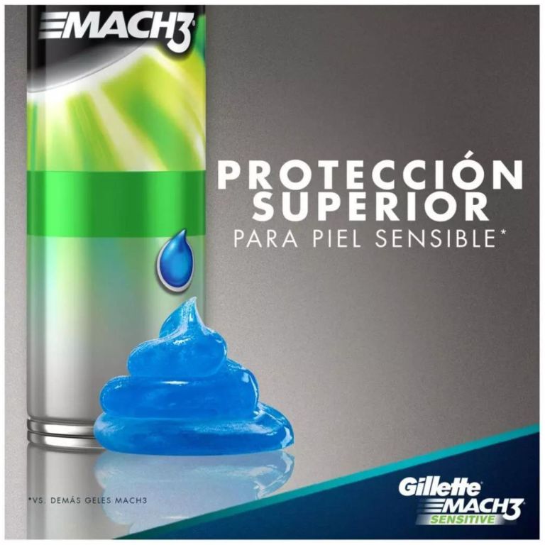 gillette mach3 sensitive gel para afeitar 200 ml