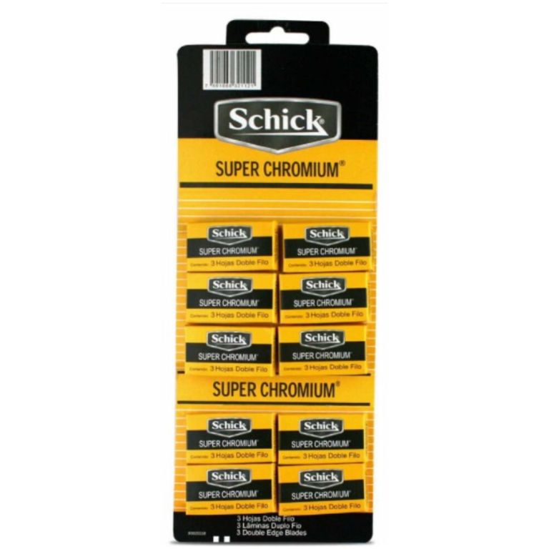 Pack De Hojas Schick Super Chromium Doble Filo