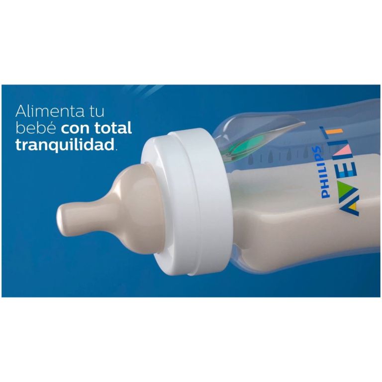 philips avent biberón natural color azul 260ml 1m+