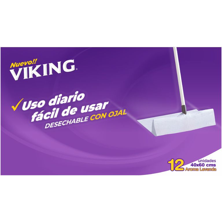 viking trapero húmedo multiuso de uso diario 12un