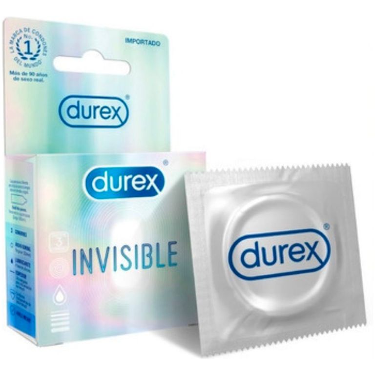 durex invisible condones preservativos 3 unidades
