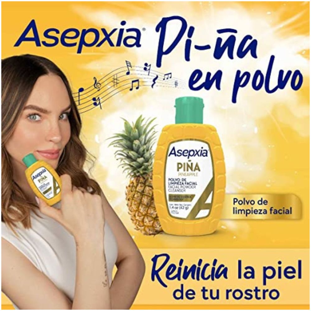 asepxia piña polvo limpiador facial 42 g