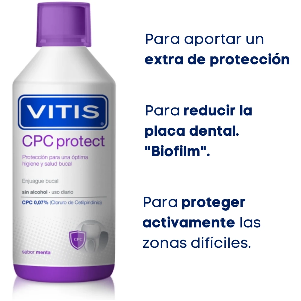 Enjuague Bucal Vitis Cpc Protect 500 Ml - Imagen 3