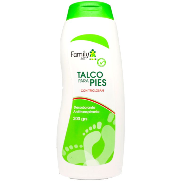 Family Set Talco Para Pies Desodorante Antitranspirante 200g