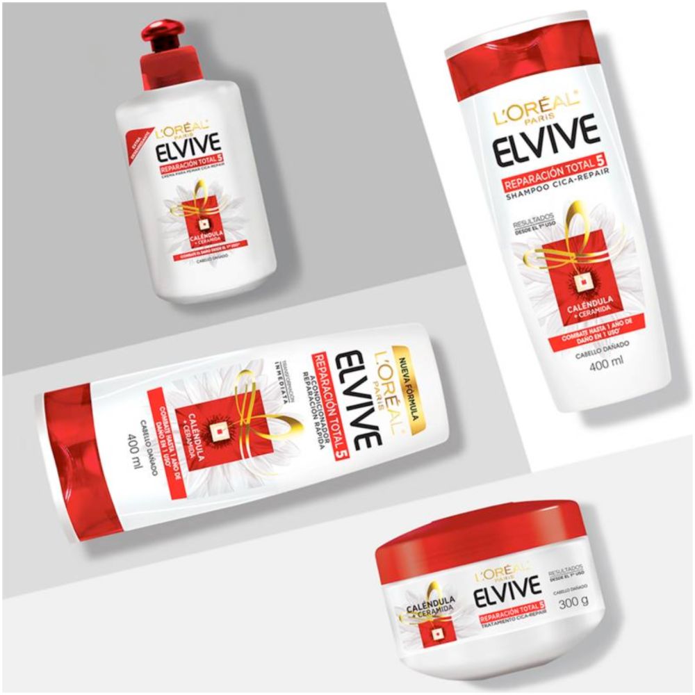 Loreal Elvive Reparación Total 5 Crema Para Peinar - Imagen 4