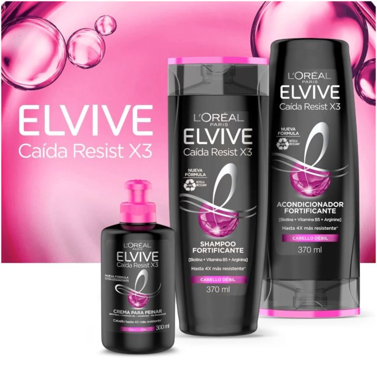 loreal elvive caída resist x3 crema para peinar