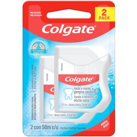 Pack 02 Hilo Dental Colgate con Cera 50m C/u