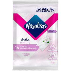 Pañitos Húmedos Íntimos Nosotras Sensiti-V 16un