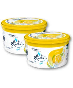 Pack 2 Glade Gel Aromatizante Limón Refrescante 70g