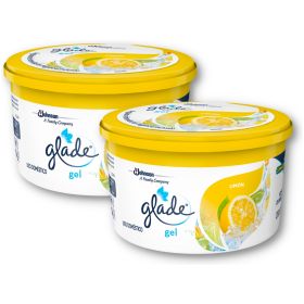 Pack 2 Glade Gel Aromatizante Limón Refrescante 70g