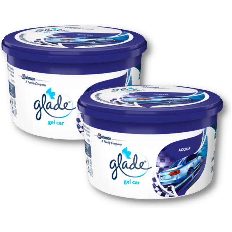 Pack 2 Glade Gel Mini Aromatizante Auto Acqua