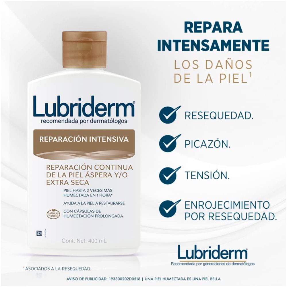 Lubriderm Crema Corporal Reparación Intensiva 400 Ml - Imagen 2