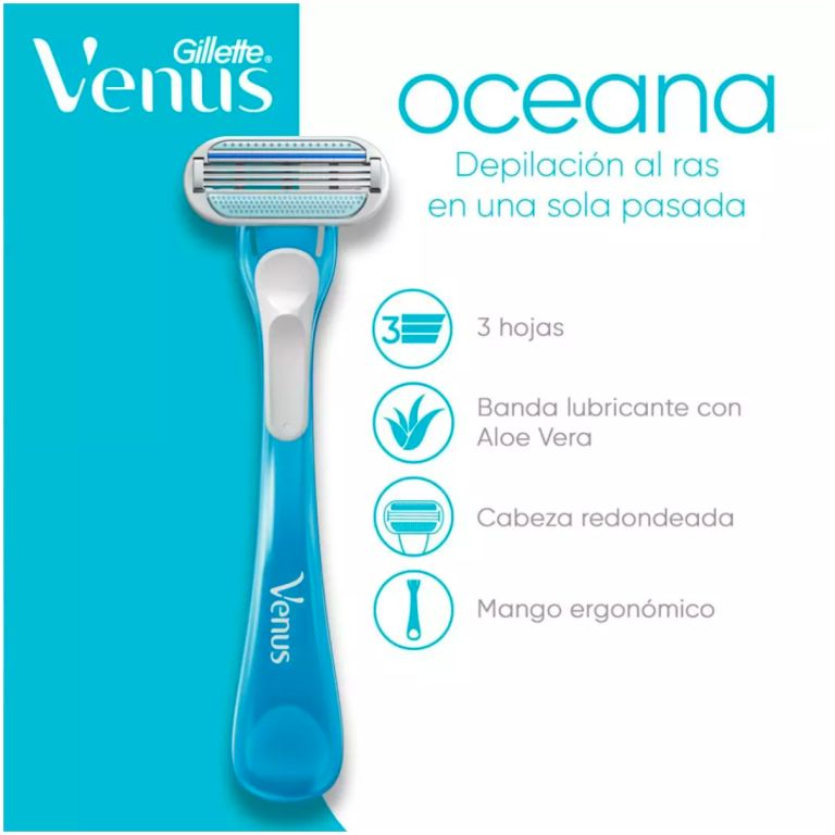 máquina de afeitar oceana gillette venus mujer 2 un