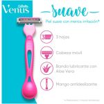 Máquina de Afeitar Suave Gillette Venus Mujer 4 un - Imagen 3