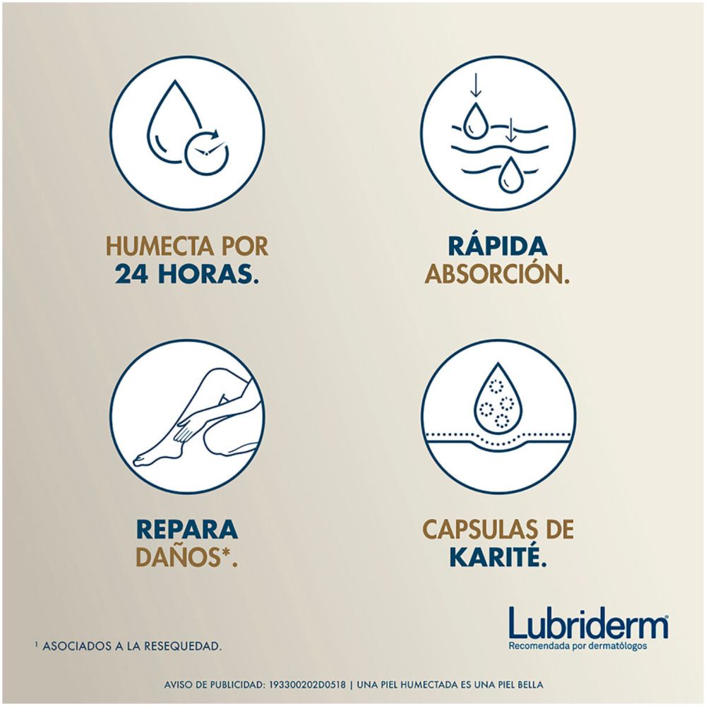 Lubriderm Crema Corporal Reparación Intensiva 400 Ml - Imagen 4