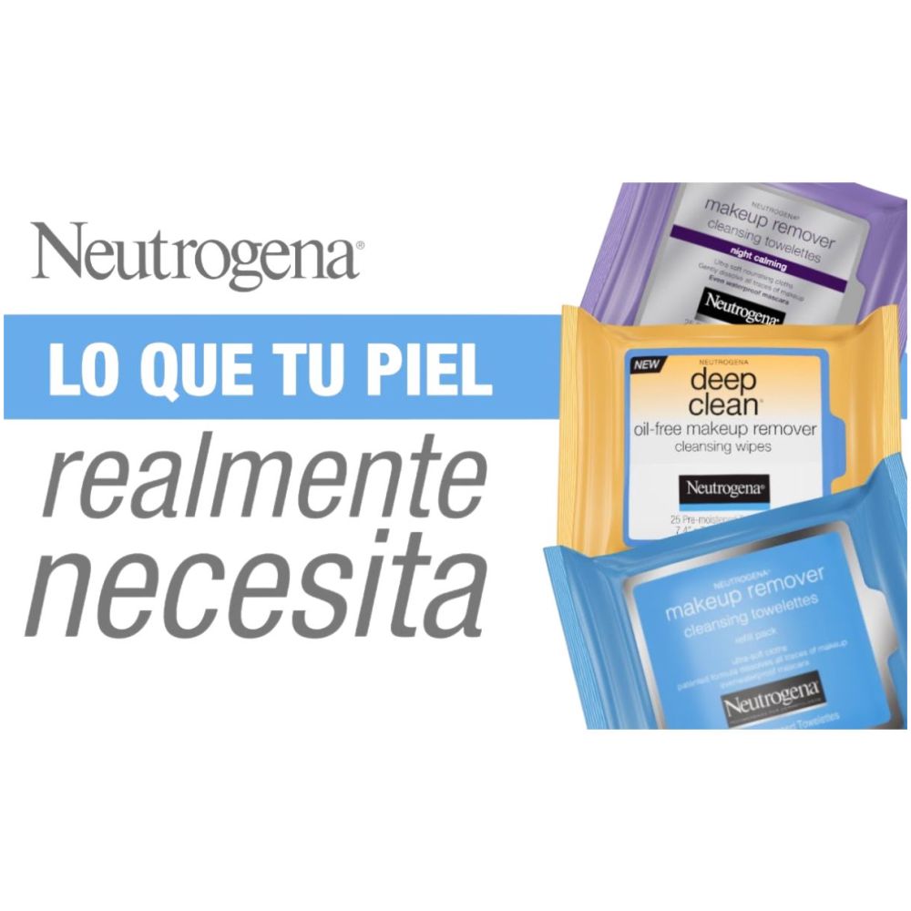 Toallitas Desmaquillantes Neutrogena Piel Sensible X 25 Un. - Imagen 4