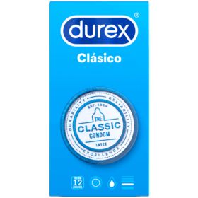 Durex Clasico Condones Preservativos 12 unidades