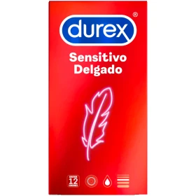 Durex Sensitivo Delgado Condones Preservativos 12 Un