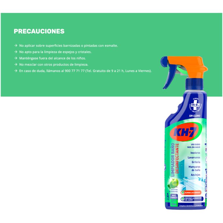 kh-7 limpiador de baños desinfectante pulverizador 750 ml