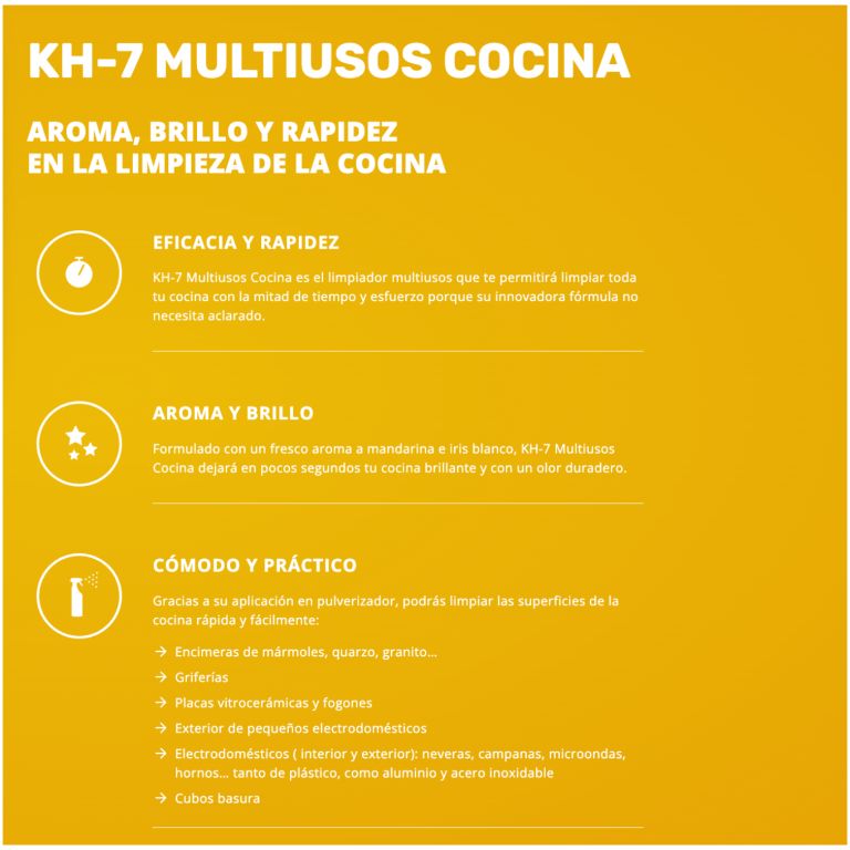 kh-7 limpiador multiusos cocina pulverizador 750 ml