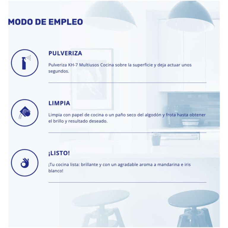 kh-7 limpiador multiusos cocina pulverizador 750 ml