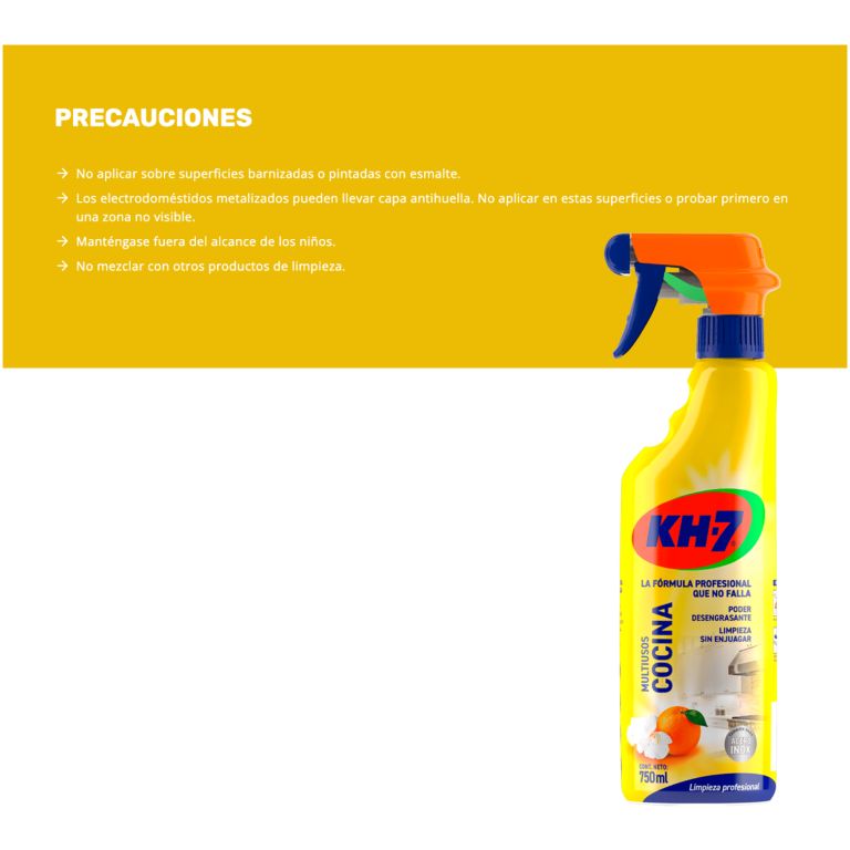 kh-7 limpiador multiusos cocina pulverizador 750 ml