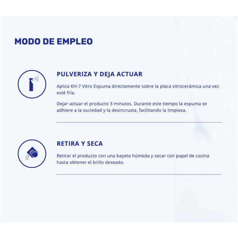 kh-7 limpiador de espuma vitrocerámica pulverizador 750 ml