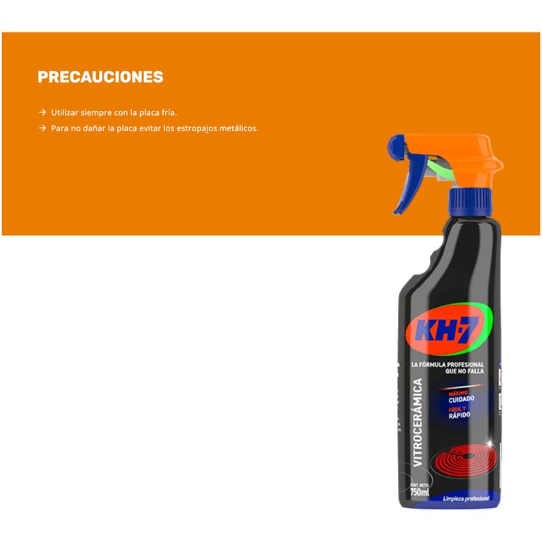 kh-7 limpiador de espuma vitrocerámica pulverizador 750 ml