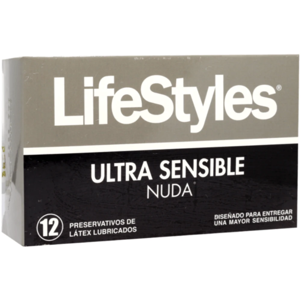 Lifestyles Ultra Sensible Nuda Condones Preservativos 12 Un - Imagen 2