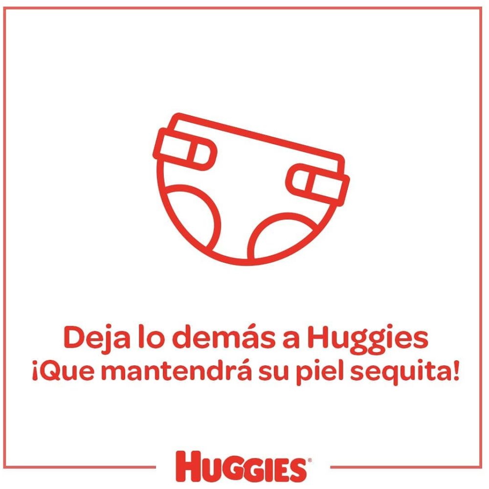 huggies pañales natural care xtra care m 22 unidades (rojo/-)