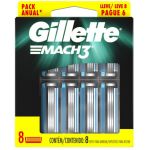 Gillette Repuestos Para Afeitar Mach 3 - 8 cartuchos