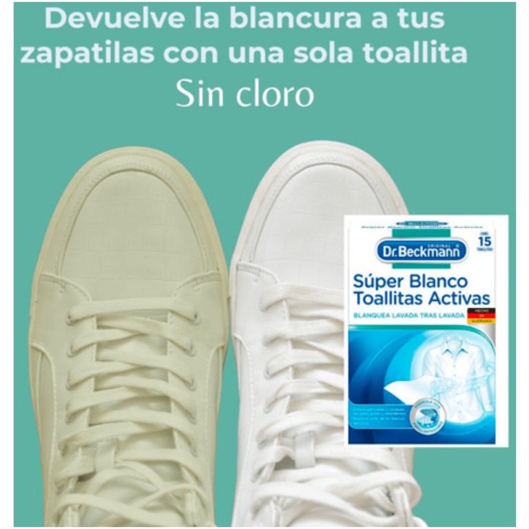 dr. beckmann super blanco toallitas activas 15 toallitas