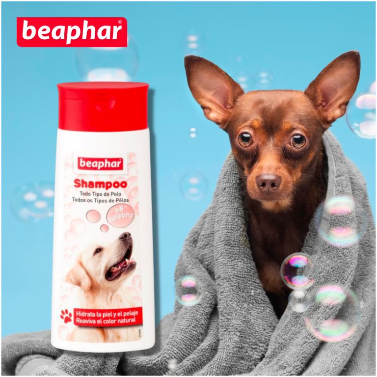 beaphar shampoo perro todo tipo de pelaje 250 ml