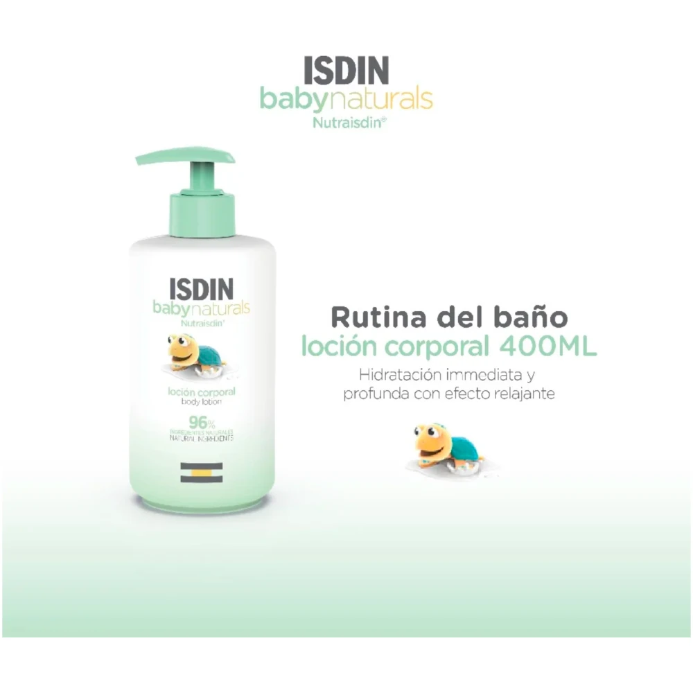 Isdin Baby Naturals Locion Hidratante Corporal 400 Ml - Imagen 2