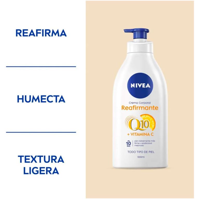 nivea crema corporal reafirmante q10 1000 ml