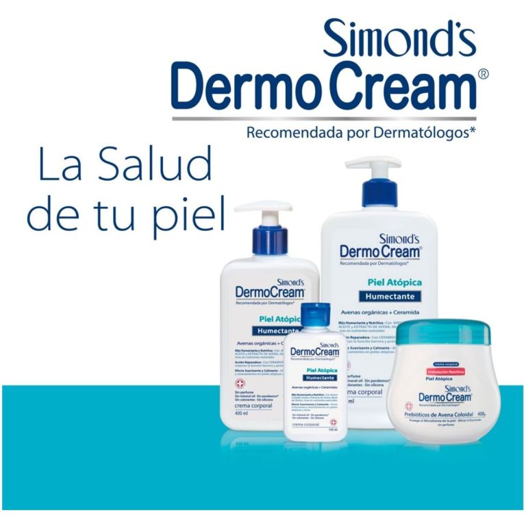 simonds dermocream crema hidratacion piel atopica avena 400g