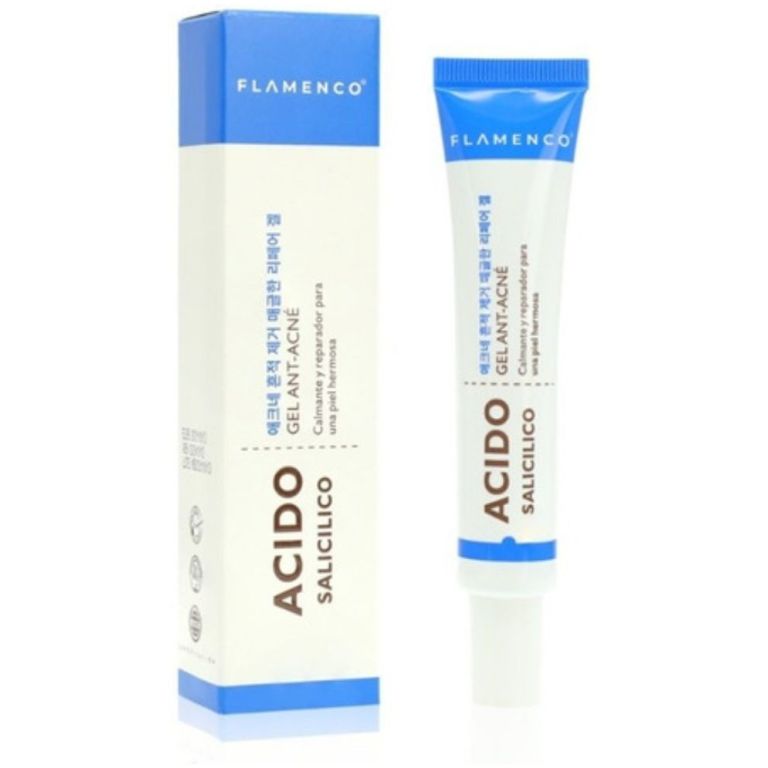 flamenco gel anti-acne espinillas con acido salicilico 30 g