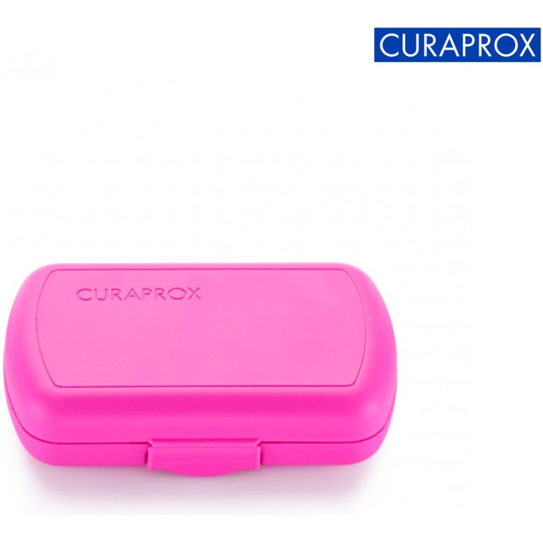 curaprox set de viaje color rosado