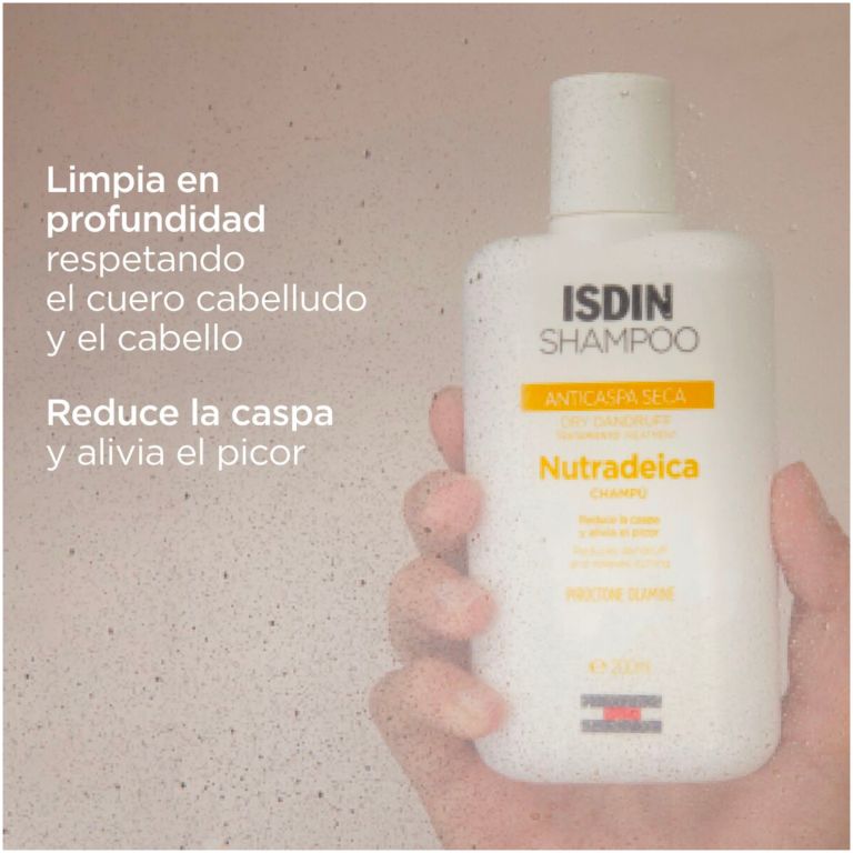 isdin shampoo anticaspa seca nutradeica 200 ml