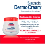Simonds DermoCream Acido Hialuronico y Ceramidas 400 g - Imagen 4