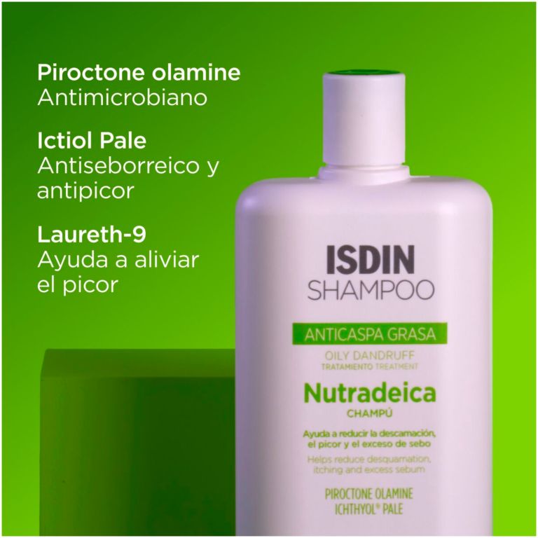 isdin shampoo anticaspa grasa nutradeica 200 ml