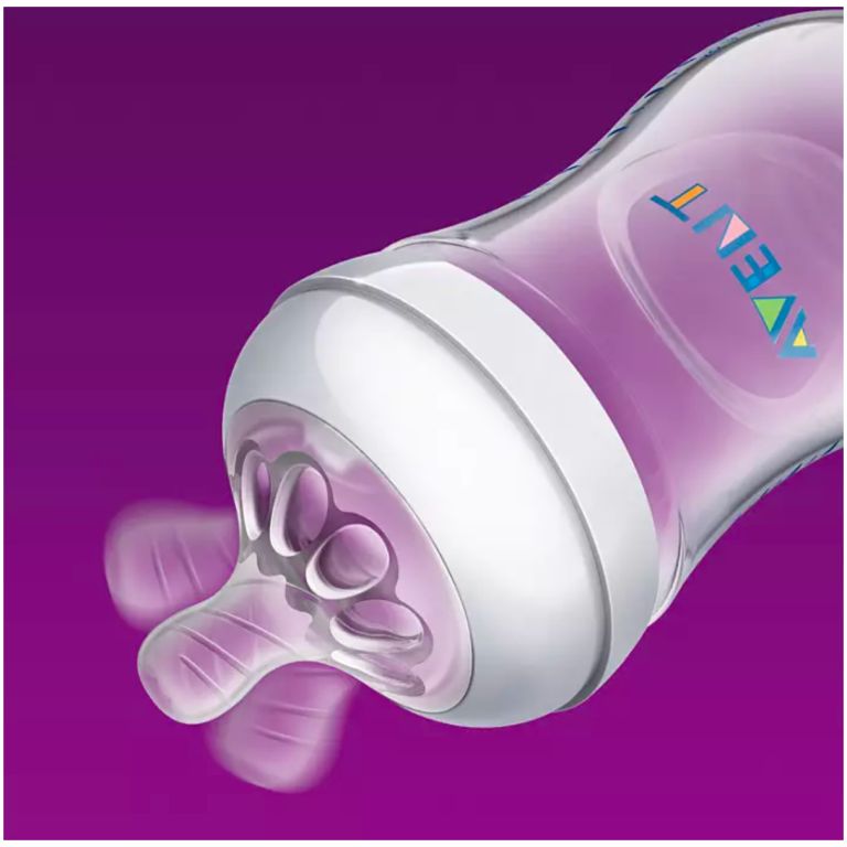 pack 02 philips avent biberon natural 260 ml c/u 1m+