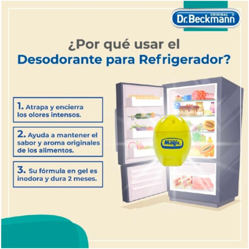 Dr. Beckmann Desodorante Refrigerador Extracto Limon 40 G - Imagen 5