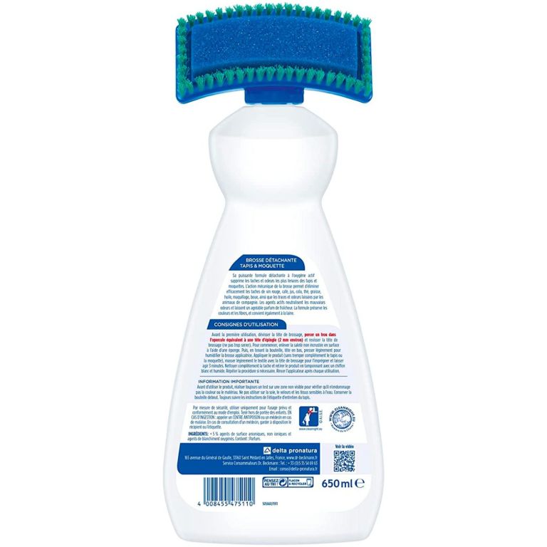 dr. beckmann limpiador de alfombras 650 ml