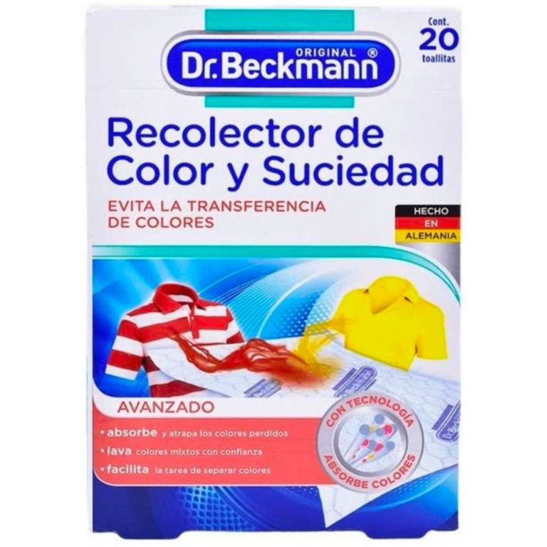 Dr. Beckmann Recolector de Color y Suciedad 20 Toallitas