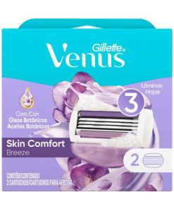 Gillette Venus Repuestos de Afeitar Breeze 2 Unidades