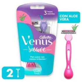 Maquina De Afeitar Suave Gillette Venus Mujer 2 Un