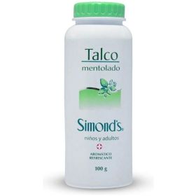 Simonds Talco Mentolado Niños y Adultos 100 g